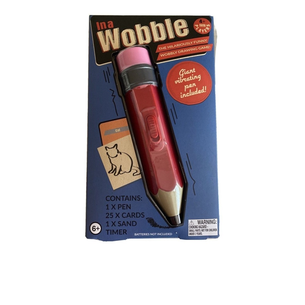 Paladone® Hilarious Wobbly Drawing Game In a Wobble‎ Giant Vibrating Pen   New